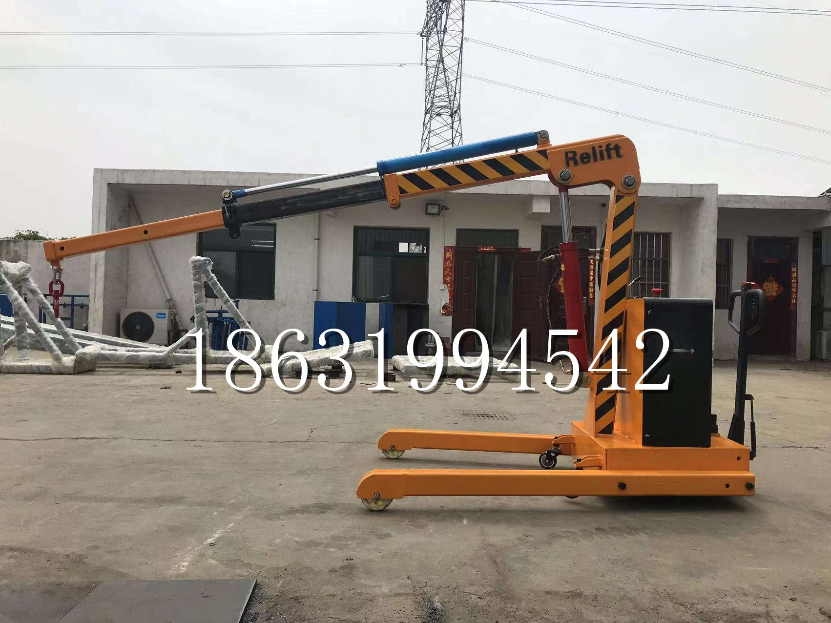 栾城区久征定做3吨三轮随车吊 农用园林绿化移树吊 平板工程用小吊机